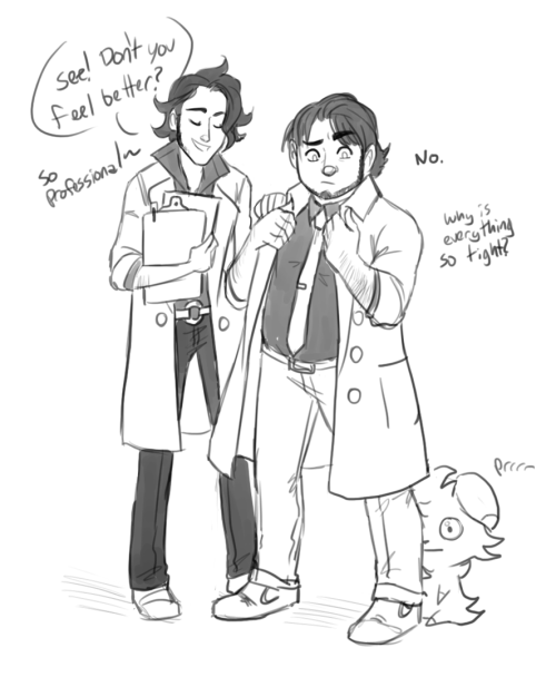 damnitfeelsgoodtobeafangirl: More Professor doodles based off stupid conversations between me and Ca