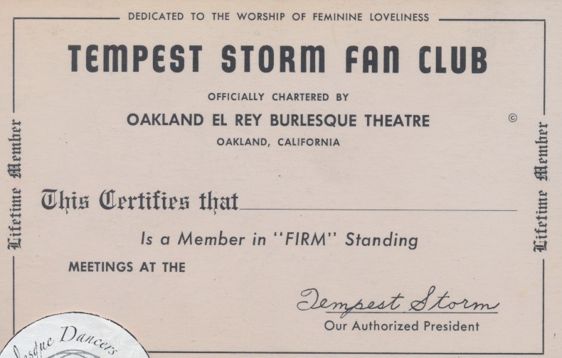 burlyqnell:  Happy Birthday to Leap Year baby Tempest Storm! Tempest Storm: vintage