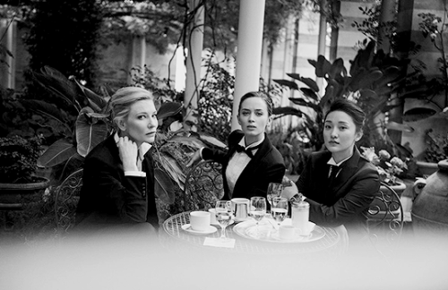 seaside-sigh: dailyeblunt:Emily Blunt, Cate Blanchett & Zhou Xun© IWC Schaffhausen (2014).WOW i’