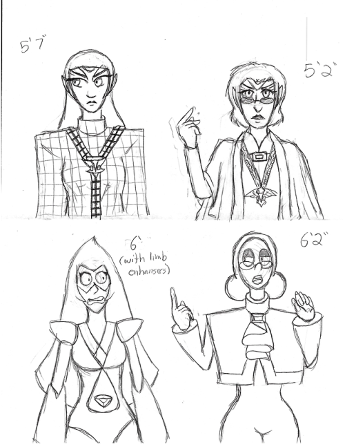 Romulan Gems/Gem Romulans  (I’ll align these better and probably color them later, but for now have 