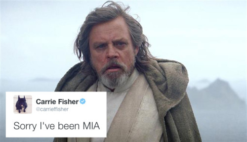 princesleiasolo: Star Wars + Carrie Fisher tweets, Part II