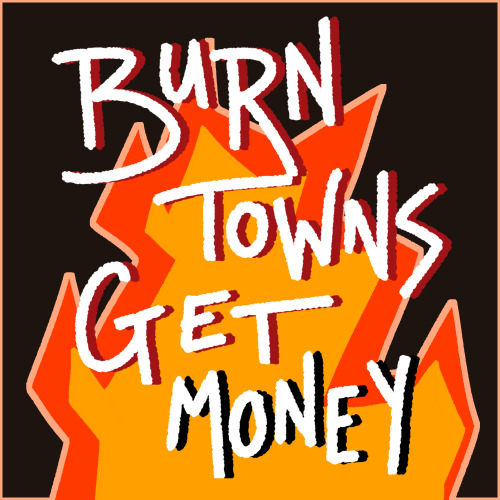 rizguks:

[image id: six square playlist covers split up into three rows.
1st row: the first image has a black background with a yellow and orange fire in the center. the fire is outlined in light pink. “burn towns get money” is written in white on top with a red dropshadow. the second images has a red background with a black, red, and white sneaker in the center. the sneaker is outlined in white. “toxic masculinity is dead” is written on top in white with a black dropshadow.
2nd row: the first image has a light blue background with a digital drawing of boggy from fantasy high in the center. boggy is outlined in white. “magic is real and so is my frog” is written on top in white with a blue dropshadow. the second image has a lavender background with a silver rose in the center. the rose is outlined in white. “its gorgug keep going” is written in white on top with a black dropshadow.
3rd row: the first image has a peach colored background with a rainbow in the center. the rainbow is outlined in white. “its called being gay” is written on top in white with a black dropshadow. the second image has a light green background with a magnifying glass in the center. the magnifying glass is outlined in white. “im really gonna spiral here” is written on top in white with a black dropshadow. end id]
for @dimension20alphabet day 13′s prompt music, i decided to make playlists based on what i think the bad kids would listen to! each playlist has 20 songs on them from various artists and has cover art drawn by me. i hope you enjoy!
(links to playlists below the cut) Keep reading #dimension 20#fantasy high #that good good art #fanart