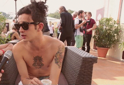 mattys-thigh-gap:  gothr4t-deactivated20220301:  It’s in Hungary. It’s on an island. Blink 182 are here.   if thit wasn’t the best man bun moment ever i don’t know what is