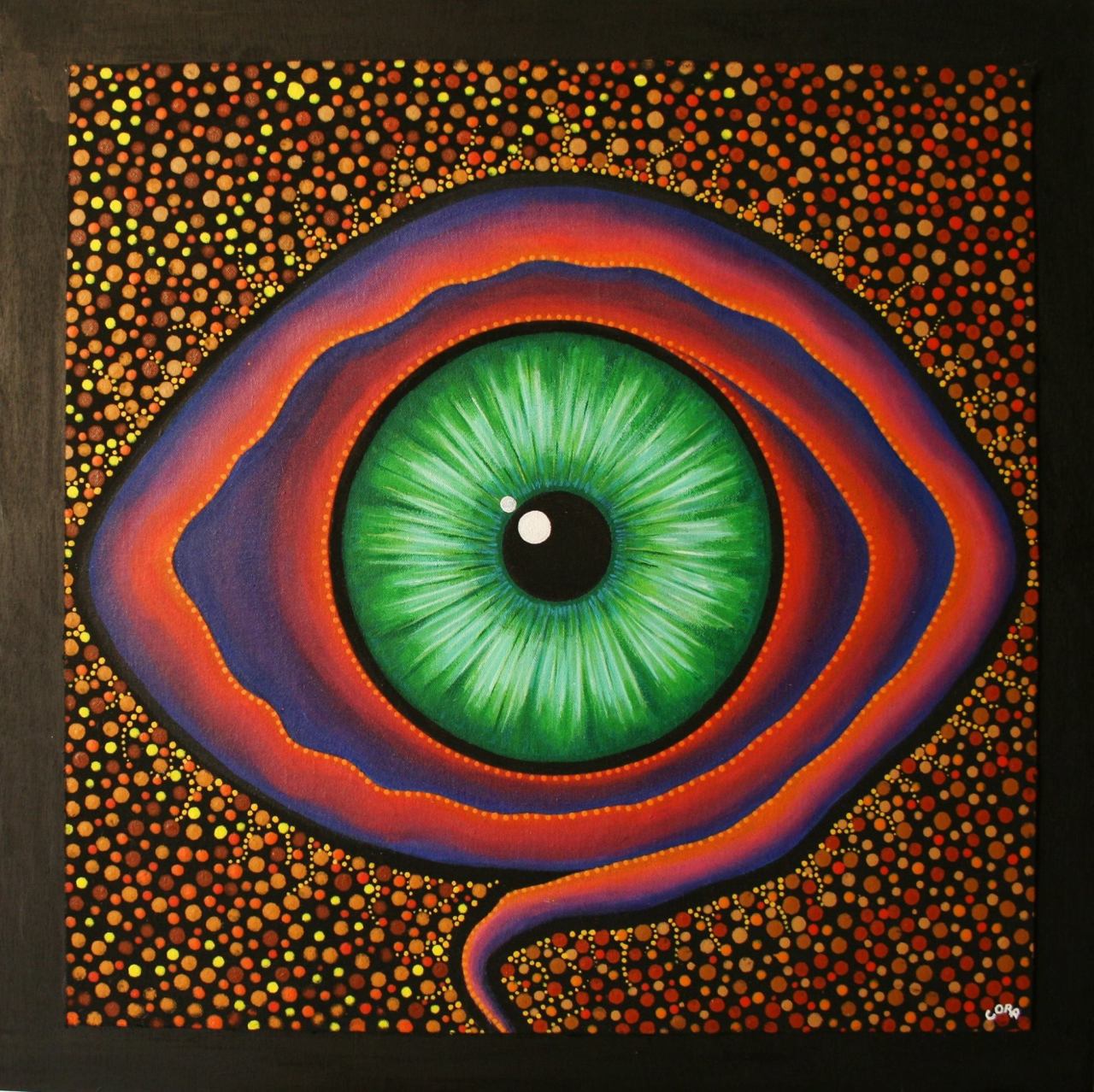 djzentao:  &ldquo; Vision &rdquo; Modern aboriginal art by Cora- Du Chaos