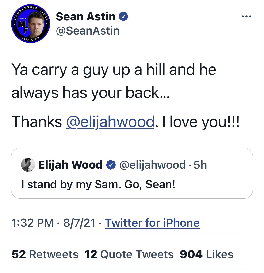 Yeah Sean Astin Yeah Sean Astin