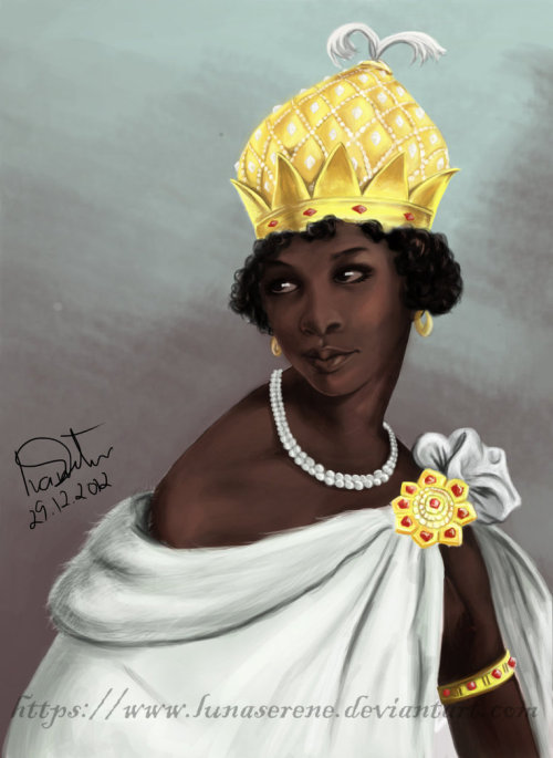 beautiesofafrique:Queen Anna Nzinga Ana de Sousa Nzinga Mbande, was a 17th-century queen of the Ndon