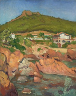 blastedheath:  Albert Marquet (French, 1875-1947), Vue d’Agay, les roches rouges, 1905. Oil on canvas, 87.8 x 71.9 cm. 