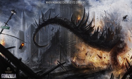 swordoath: Godzilla (2014) - Art by Gwen Vibancos