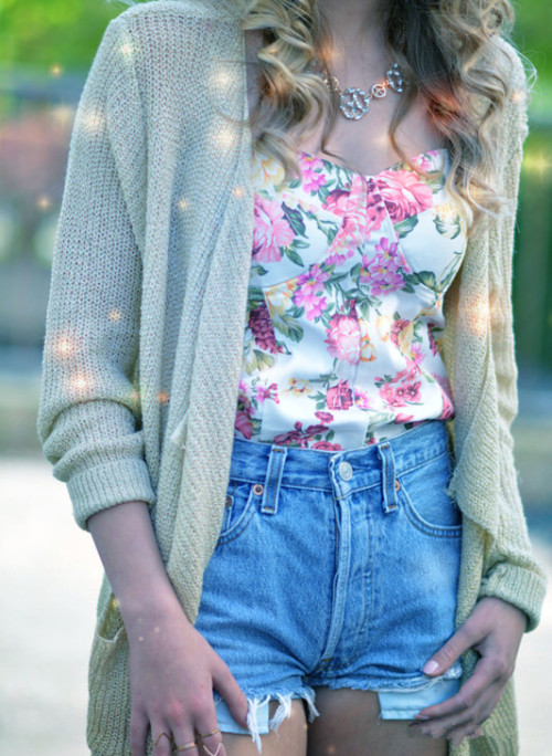 sixkissesdotcom:  Cable Knit Cardigan Sweater