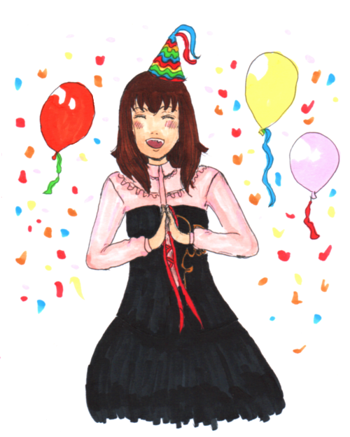 connanart:Happy birthday Maria! It was kinda rushed, but I really wanted to draw something for my ba