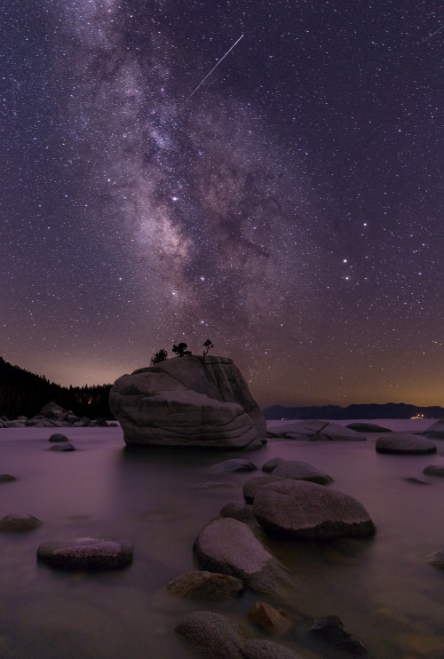 theencompassingworld: Bonsai Rock, Lake Tahoe, NevadaMore of our amazing world