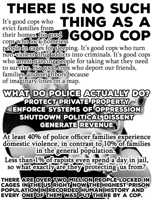 catcvlts:sproutdistro:Poster: “There Is No Such Thing As A Good Cop”A bit ago some of you were reblo