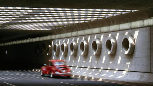 Meinhard von Gerkan, Volkwin Marg & Klaus Nickels, Airport Berlin Tegel, 1970-75. Via gmp archit