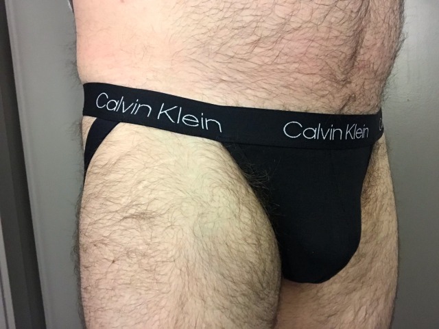 youngdaddybriefs:New CK jockstrap I picked up in a three pack at TJ Maxx.