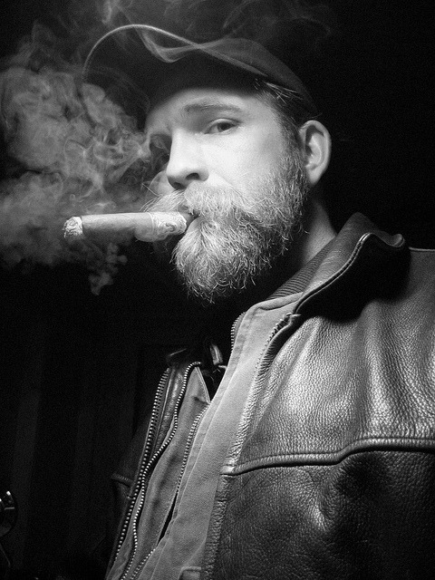 A &lsquo;gar-smoking Father. cigarbeards: Patrick (via partickular)
