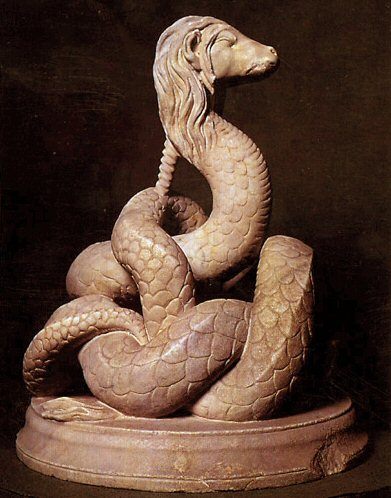 mythologyofthepoetandthemuse:Glycon (Γλύκων), a snake god of mid-2nd century created by the Greek pr