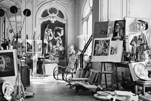 Andre Villers. Picasso’s Studio. Cannes, France. 1955