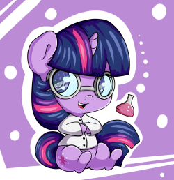 khaoskris:  graphenedraws:  Science! by GrapheneWorking on a chibi set of the mane 6, starting with Twilight  Lookit dis cutes. Is a good cutes.   Can’t wait for the rest