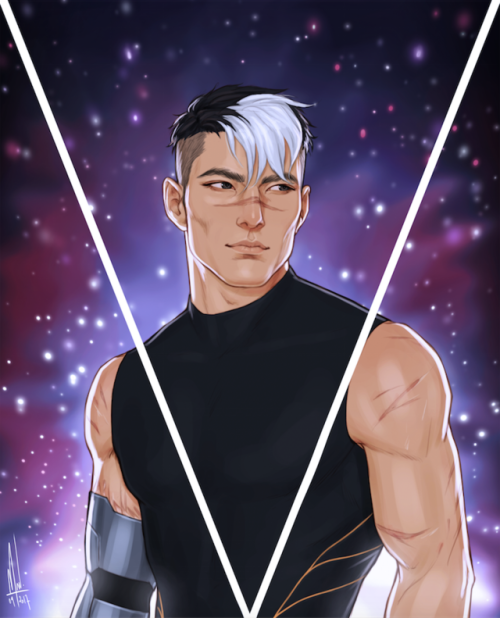 merwild: Shiro is back!!! I had to share a close up because I spent so much time on his face (hours,