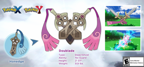 NEW POKEMON REVEALED: DOUBLADE, HONEDGE&rsquo;S EVOLUTION!