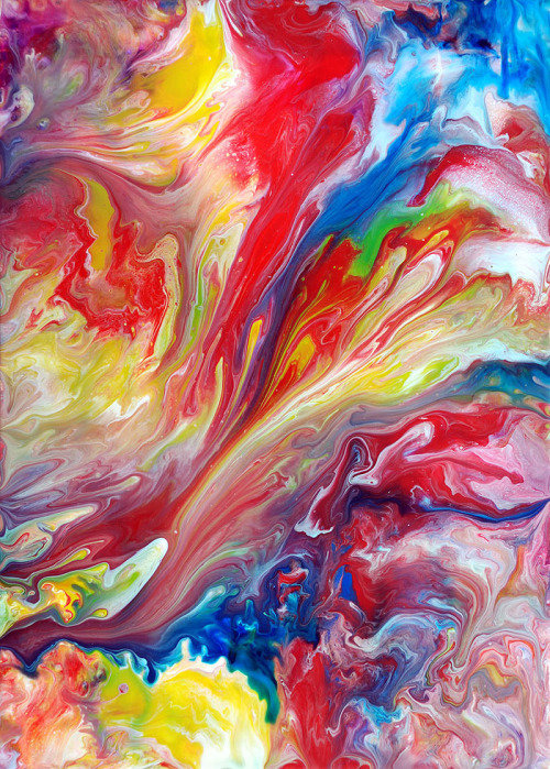 refluent:  Abstract Art Fluid Painting (by markchadwickart) 