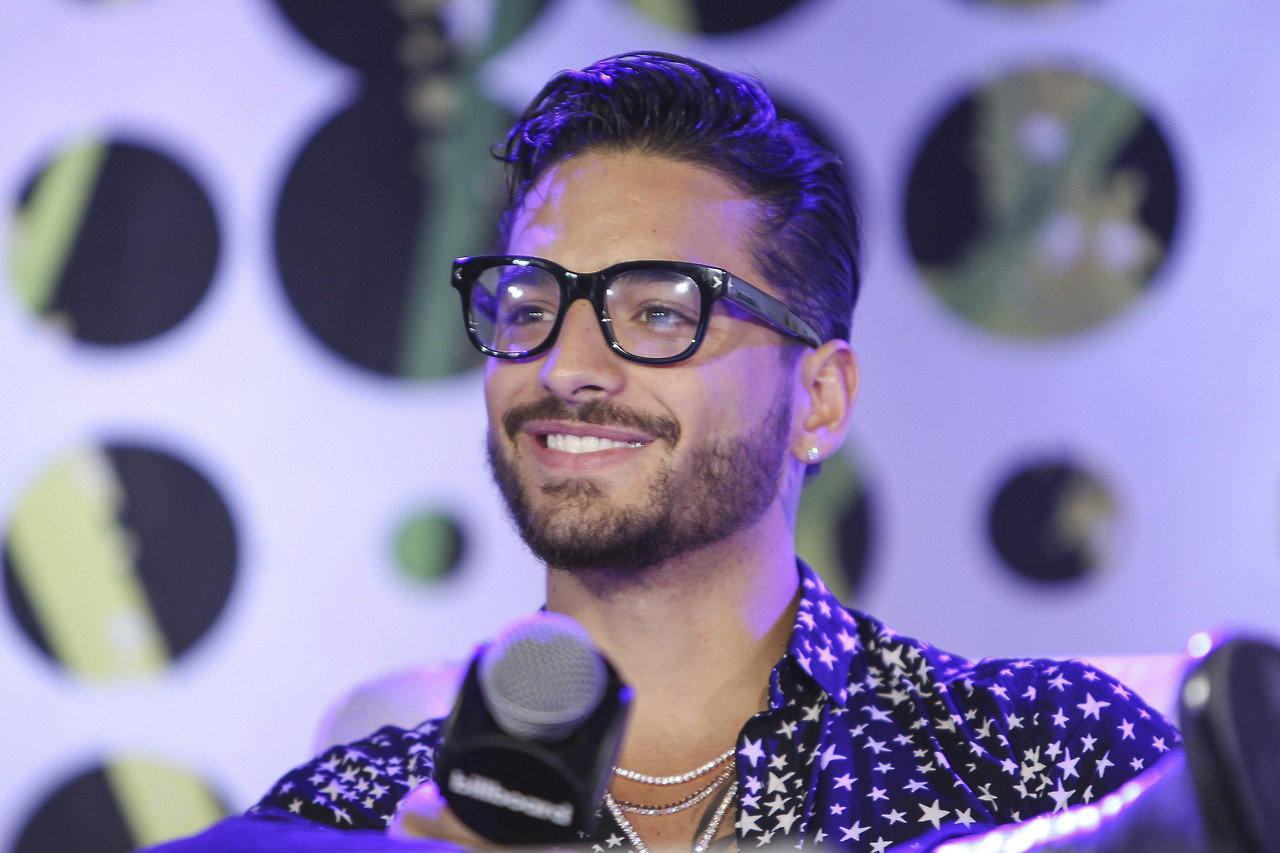 celebsofcolor: Maluma speaks at the Billboard Latin Conference 2017 at Ritz Carlton