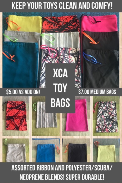 xenocatartifacts:I know we teased, and they are here! XCA now offers Toy Bags! These toy bags aren’t