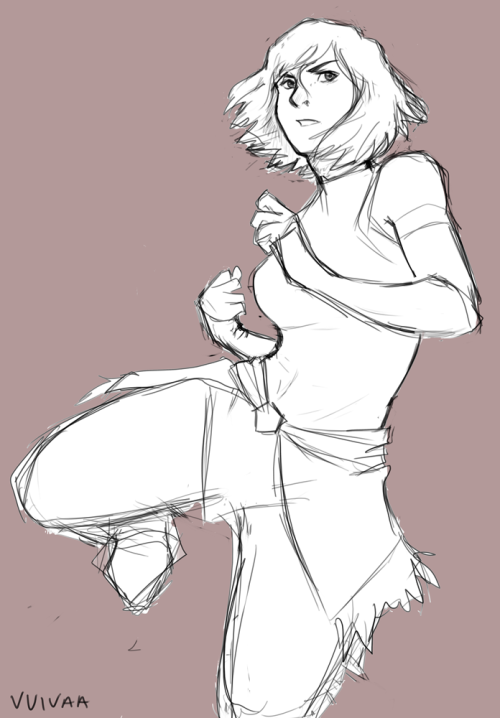 vvivaa:  as a study break I decided to practice loosening up my drawings and trying to show more movement and so this was my attempt  