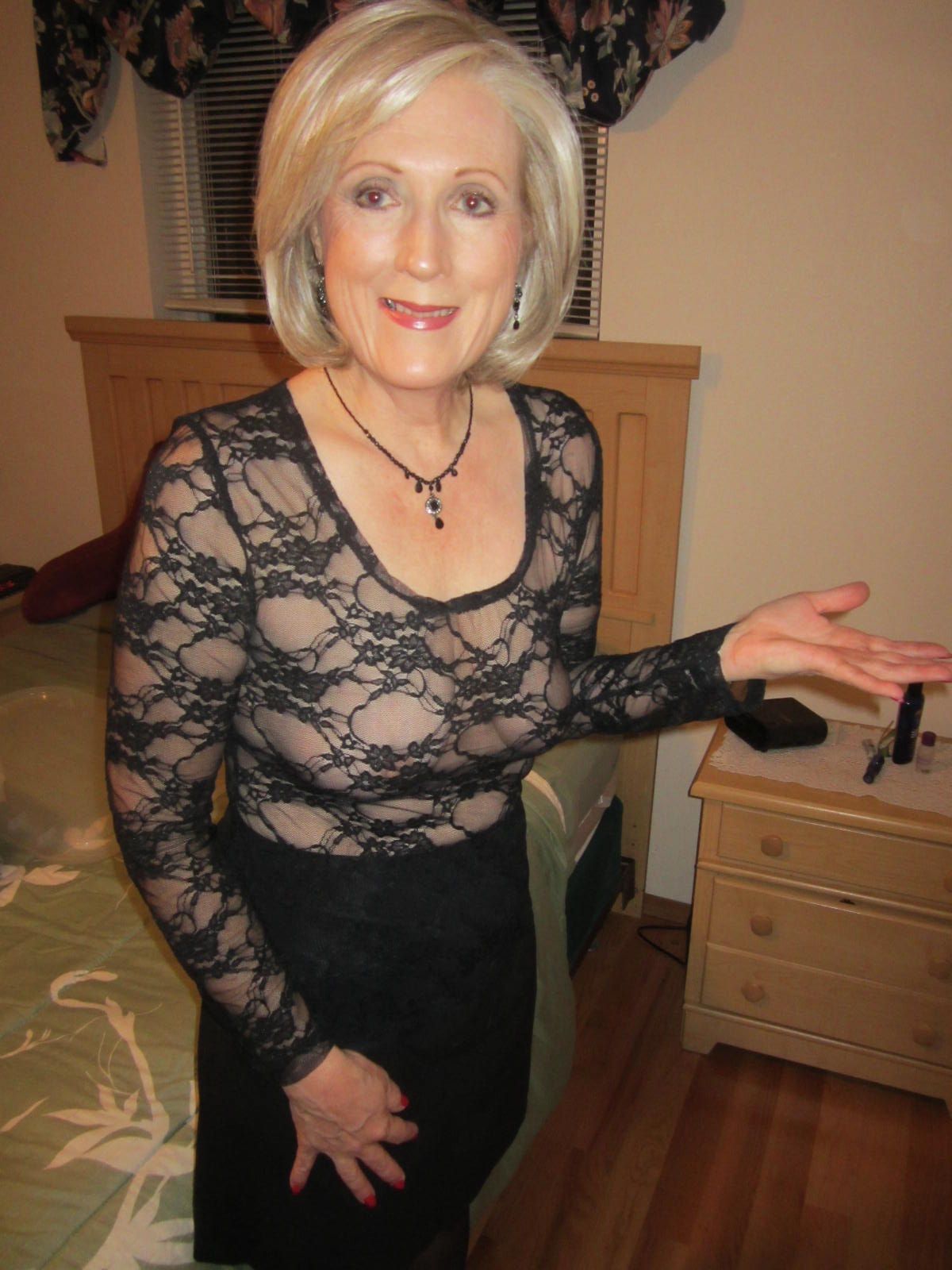 womenofasimilarage: Sheila looks so hot in this sheer blouse&hellip; I wonder