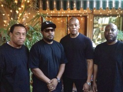 complexmagazine:  First N.W.A picture in 25 years. Salute.  Niggaz With Arthritis