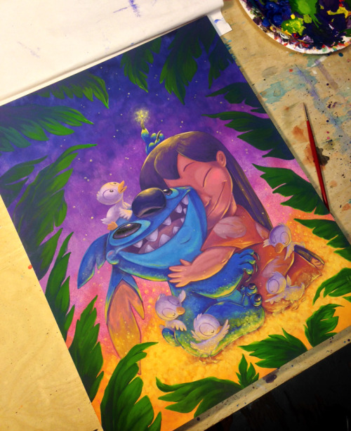 martinhsu:  Prince Bambi depicts a coming-of-age tale paying respect and gratitude to family and friends on our journey of self-discovery. Lilo & Stitch’s Family Gathering celebrates the meaning of O’hana and families big and small. Two of my