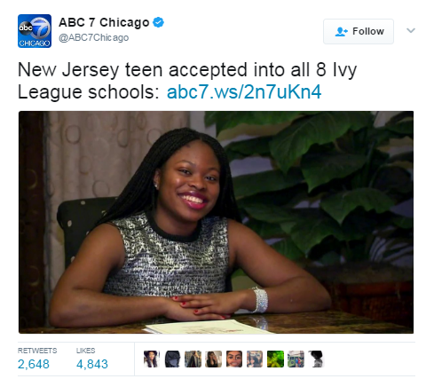 black-to-the-bones: Her name is    Ifeoma White-Thorpe. DON’T CALL HER NEW JERSEY TEEN.  How hard is it to say her name? I don’t be clicking them links anyway, so you might as well say her name. If I am intrigued enough to wanna know more Ima