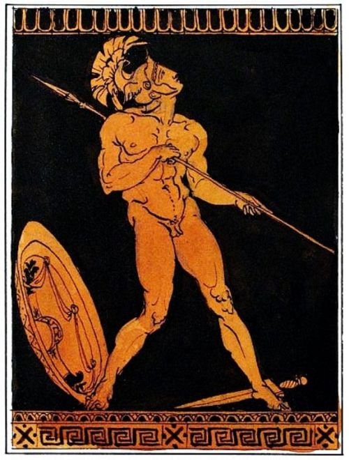 hadrian6:Hector. 1996. ink and watercolor. Leonard Porter Studios.http://hadrian6.tumblr.com