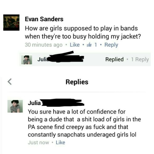 karmabloodykarma:  2-bunz:  Also have confirmed accounts of this freak sending snaps of him fucking a flesh light to multiple girls who don’t even talk to him. Lmao  I hate this kid, he is so creepy and (obviously) sexist.  Literally had to remove him