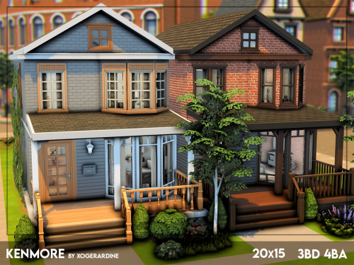  Kenmore (NO CC)Kinda a townhouse build! It’s so cute, I love how it turned out, with little