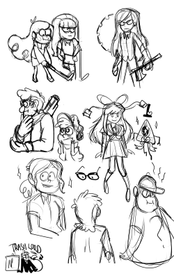 jimsdeadbones:  bunch o doodles