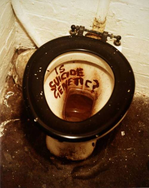 Sarah Lucas, “Is Suicide Genetic?” (1996)