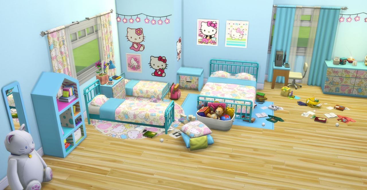 I Create Bedroom Sets For The Sims 4 — Hello Kitty Bedroom Set For The