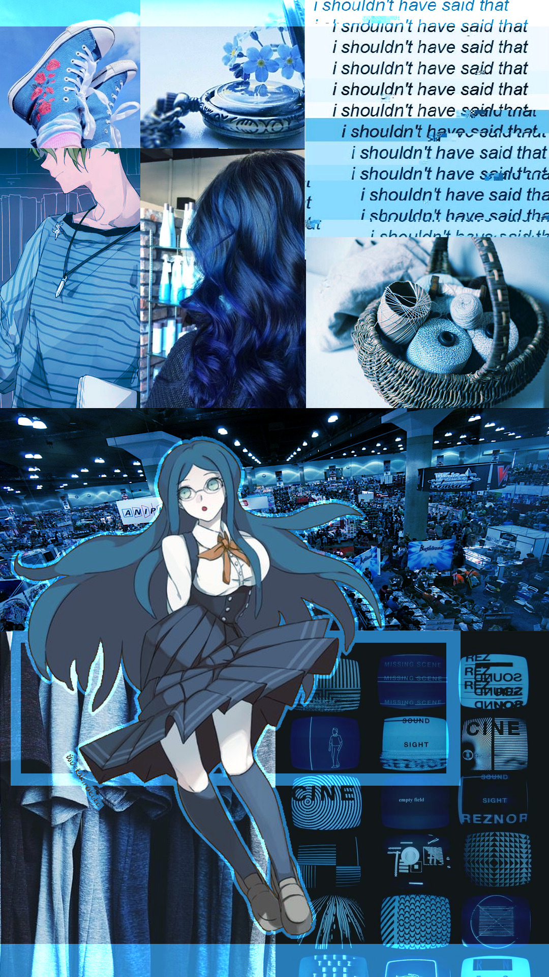 shsl-dangan-kins:  Aesthetic for an anxious Tsumugi with hints of amami/cosplay/conventions!