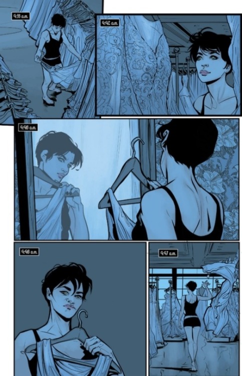 fyeahbatcat:Batman #44 “Something Old, Something New…” Story by Tom King. Art by Joëlle Jones