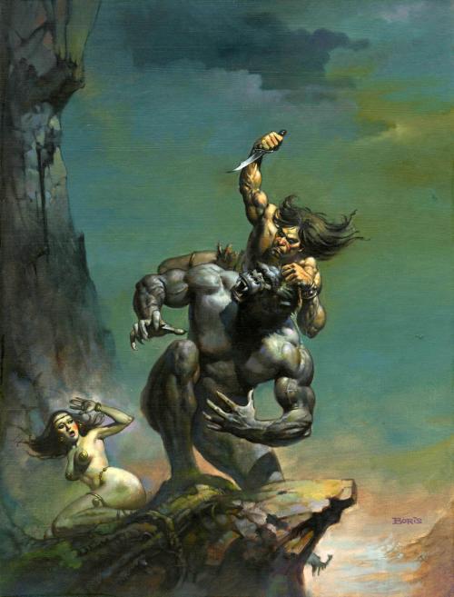 Boris Vallejo cover art from Savage Sword of Conan #4 (1975)