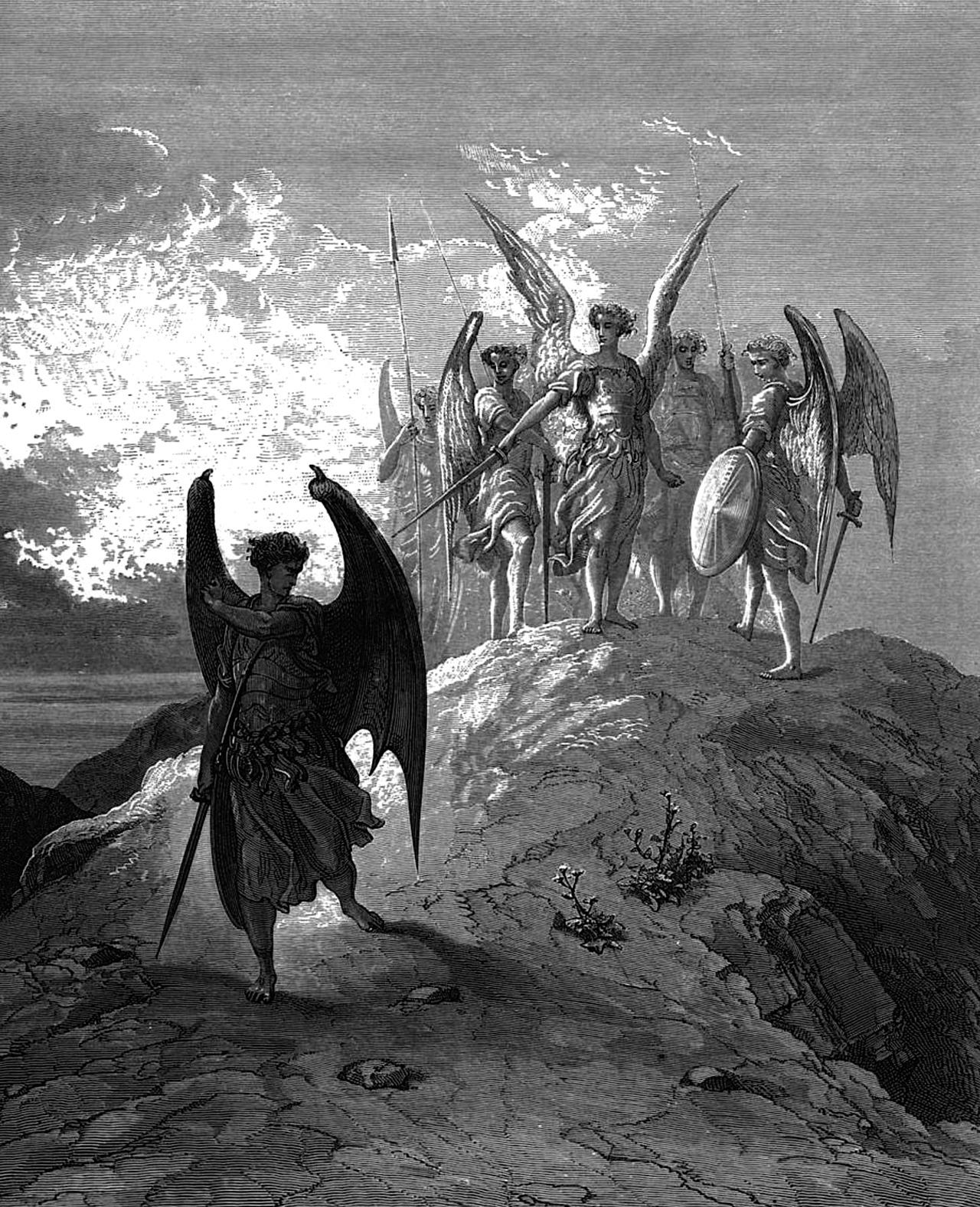 Yutani 湯谷 Gustave Dore 1866 Paradise Lost Plate 19 Yutani 湯谷 Gustave Dore 1866 Paradise Lost Plate 19