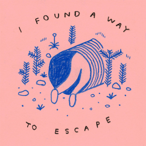 hillergoodspeed: this drawing is actually on white paper but i turned it pink with computers (https:
