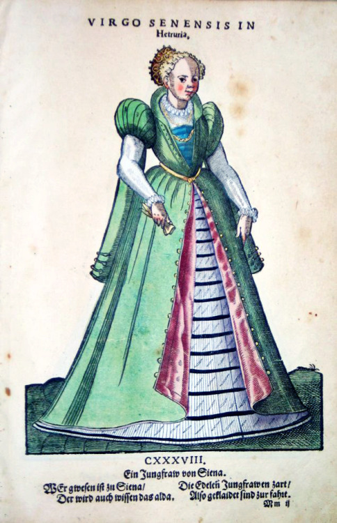 Italian Costumes by Hans Weigel, 1577Bologna;                             Parma and VeniceMilan and 