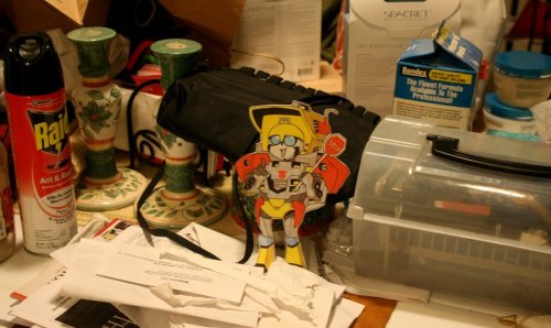 Wreck-Gar Is On Top Of Trash, Then Surrounded By Stuff.