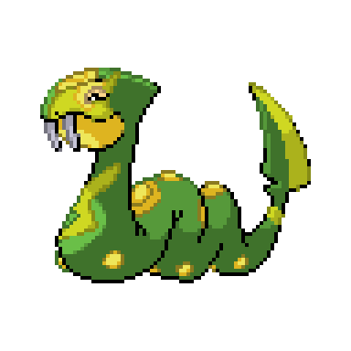 Ekans: SidewinderArbok: Black-necked spitting cobraSeviper: Green bamboo viper