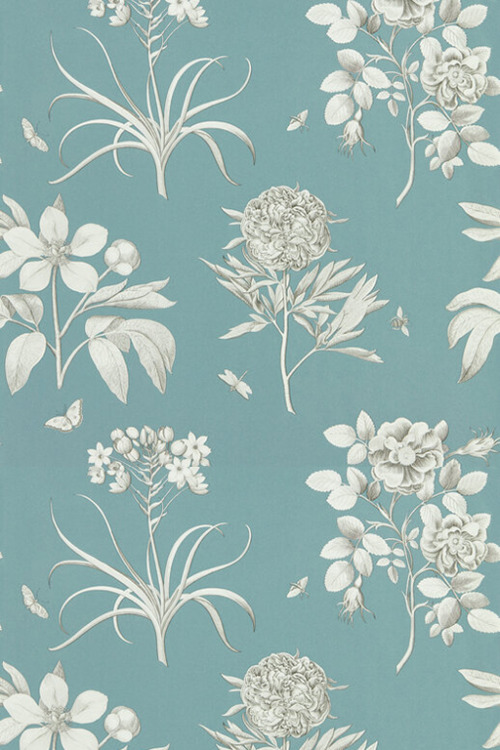 Etched Rose - Cottage Series WallpaperSix lovely floral wallpapers in colours ranging from bold to s