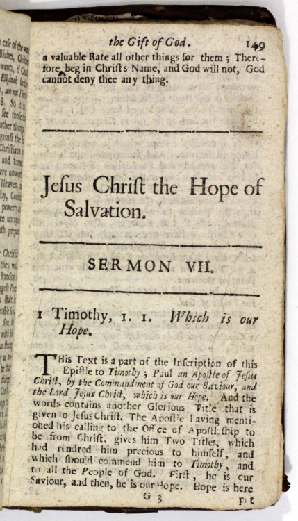 Scarce Puritan survivorChrist&rsquo;s Famous Titles - The Second Part containing several significant