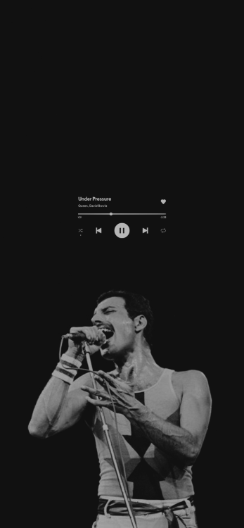 freddie mercury + “under pressure” lockscreens from my tutorialplease like or reblog if you use/save