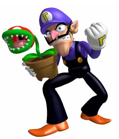 genderoftheday:Today’s Gender of the day is: Waluigi holding potted piranha plant and shaking fist i